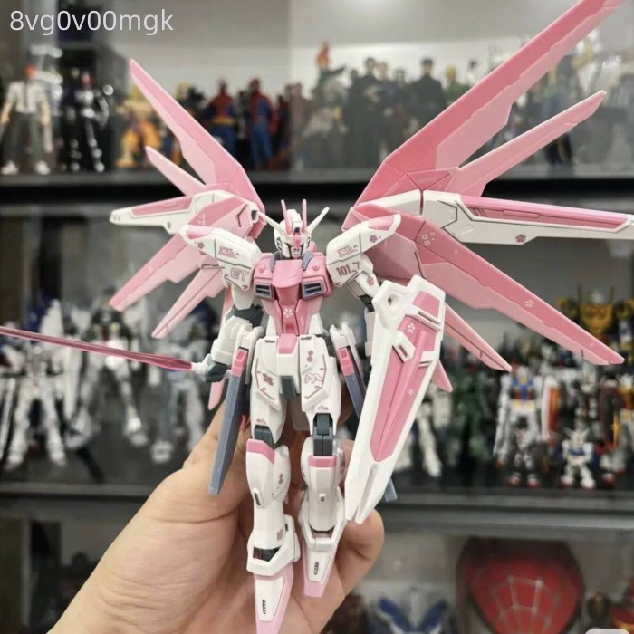 [SALE] Jimo She Sakura Pink Freedom Gundam / Citroën Mask Phiên bản sửa chữa Mô hình lắp ráp Đồ chơ