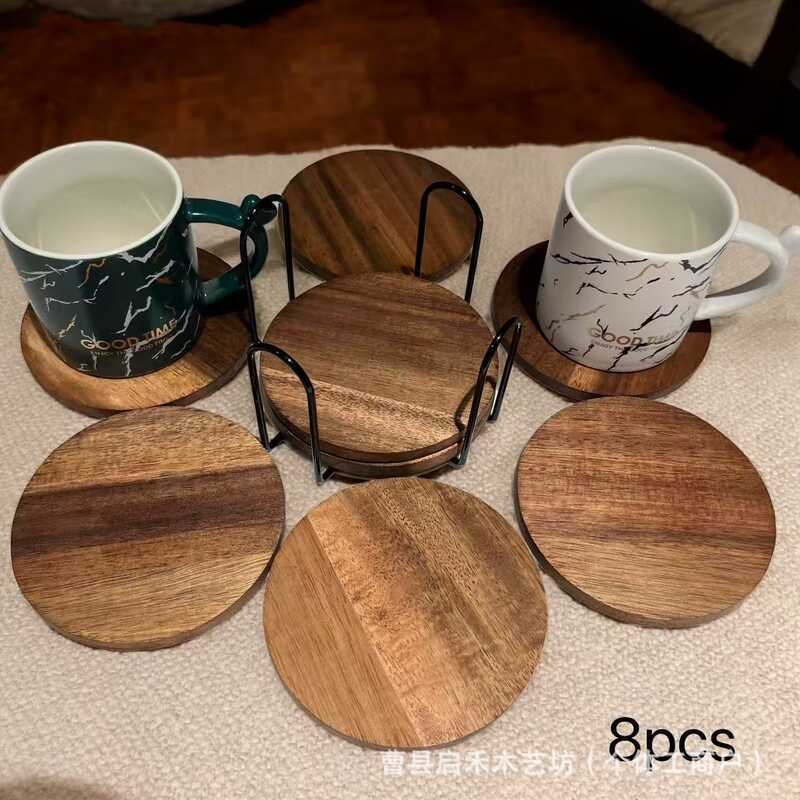 Acacia Gỗ Coaster Bộ Hộ Gia Đình Văn Phòng Coaster Sản Phẩm Bằng Gỗ Coaster Cốc Coaster Cà Phê Coast