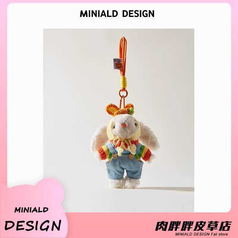 MDESIGN Dopamine Sang Trọng Thỏ Túi Búp Bê Mặt Dây Chuyền Túi Mặt Dây Chuyền Hoạt Hình Búp Bê Dễ Thư