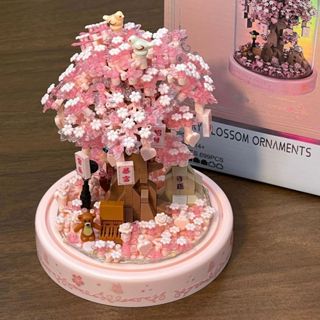 Hoa bất diệt khối xây dựng tương thích với Lego hoa hồng cây anh đào đồ chơi lắp ráp handmade DIY c