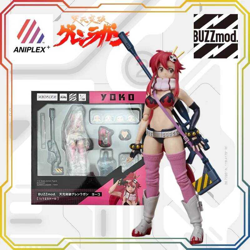 Aniplex BUZZmod. Tengen Toppa Gurren Lagann Yoko Littner with Sniper Rifle 1/12 Scale Articulated An