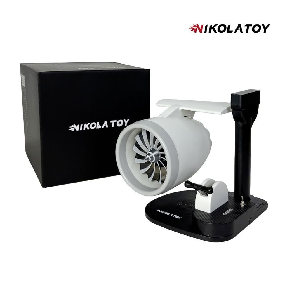 Quạt điện nhỏ gọn NIKOLATOY Creative Desktop USB Airplane Engine Turbo Fan JetFan với chức năng sạc 