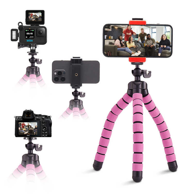Vỏ xốp hai màu Octopus Camera hành động Tripod Gimbal Điện thoại di động Chụp ảnh đa chức năng Chụp 