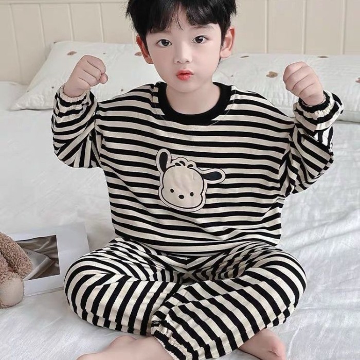 Boys' Pajamas, Big Children's Long-sleeved Trousers, Cartoon Puppy Season New Style, Wearable Ho