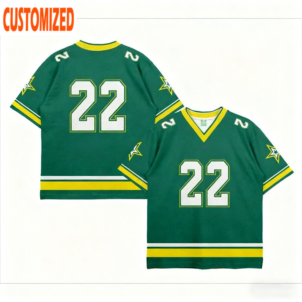 NFL Rugby Jersey Tùy Chỉnh Tên và Số, Áo Thun Bền Đẹp Cho Người Yêu Bóng Đá Mỹ