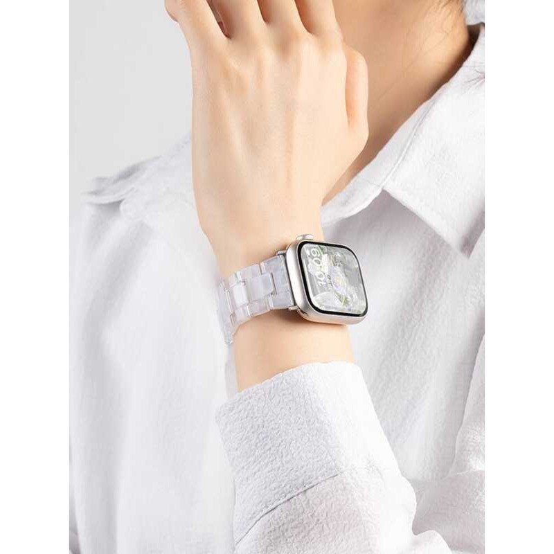 Thích hợp cho Apple S9 Watch iwatch8 Dây đeo watch9 Resin S8 Dễ thương S7 Mùa hè Pop Mart Nữ SE Spor