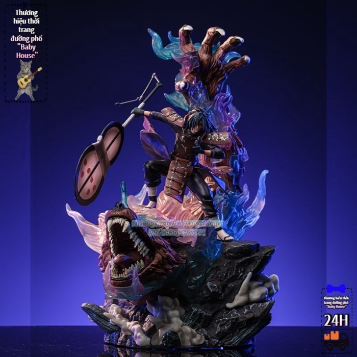 Naruto GK Mạnh Mẽ Chín Đuôi Susanoo Sasuke Madara Hình Tượng Mẫu Vật Trang Trí