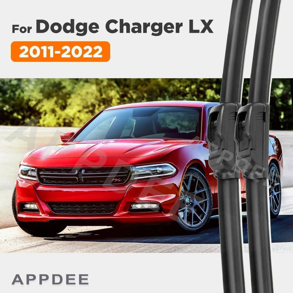 APPDEE Cho Dodge Charger LX 2011-2022 2012 2013 2014 2015 2016 2017 Cần gạt nước phía trước Lưỡi gạt