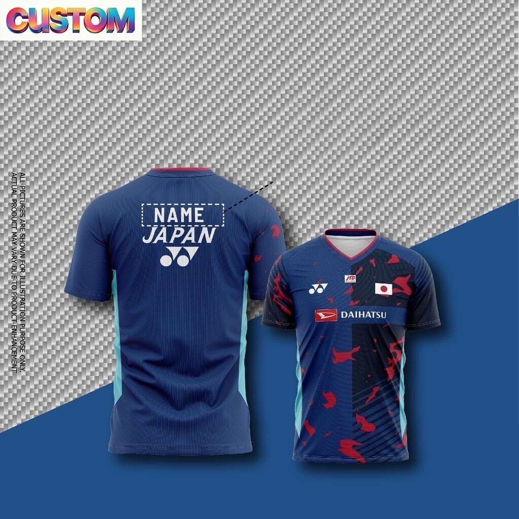 [Tùy chỉnh miễn phí] BADMINTON JERSEY NHẬT BẢN, ÁO THUN BADMINTON NHẬT BẢN THÁI LAN MỞ 2026