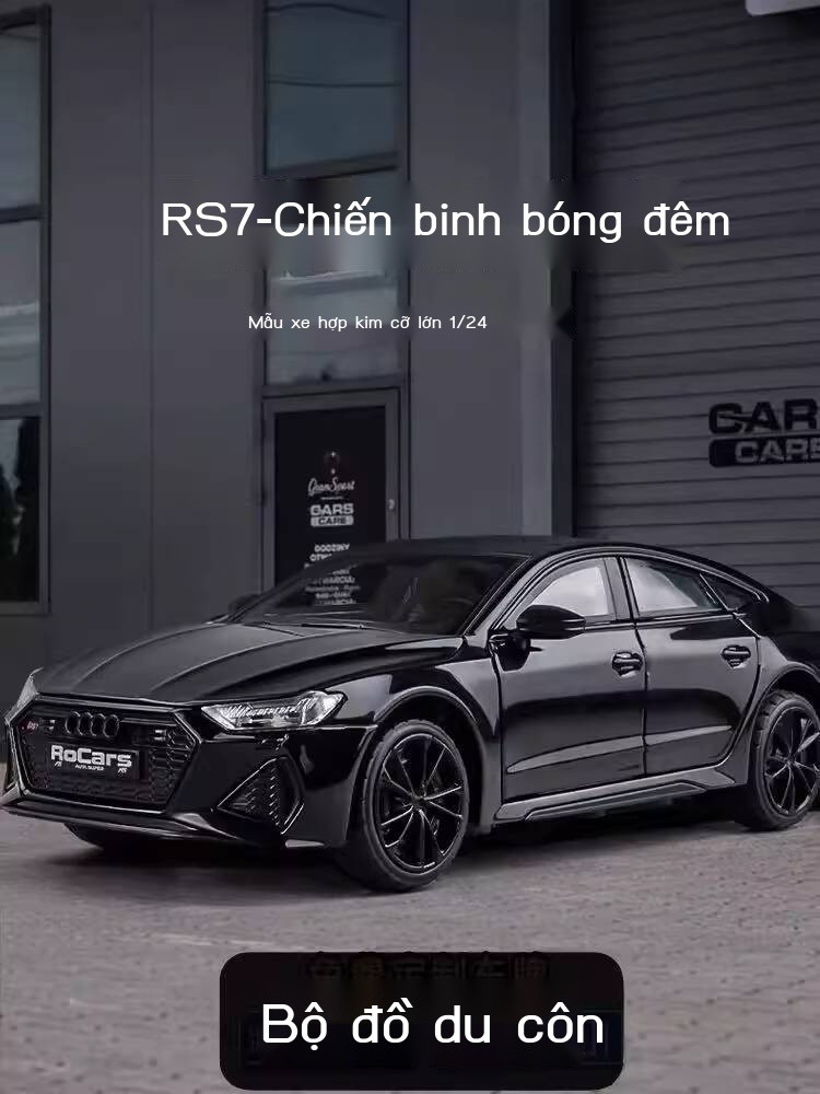 Mô hình Audi RS7 1:24, thể thao giả hợp kim thật, xe đồ chơi cho bé trai, bộ sưu tập xe, quà tặng t