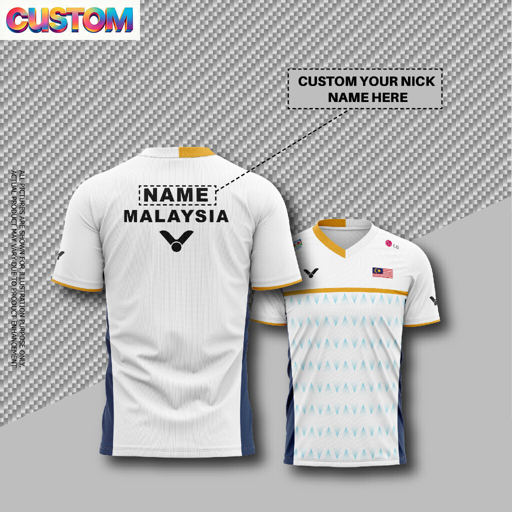 BADMINTON JERSEY MALAYSIA ALL ENGLAND 2026, ÁO THUN BADMINTON MALAYSIA 2026