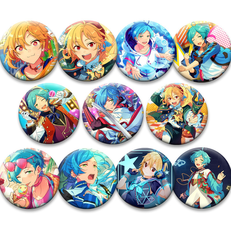 32 / 44 / 50 / 58mm Anime Thổ Cẩm Trên Ba Lô Trang Trí Nhân Vật Hoạt Hình Shinkai Kanata, nito Nazun