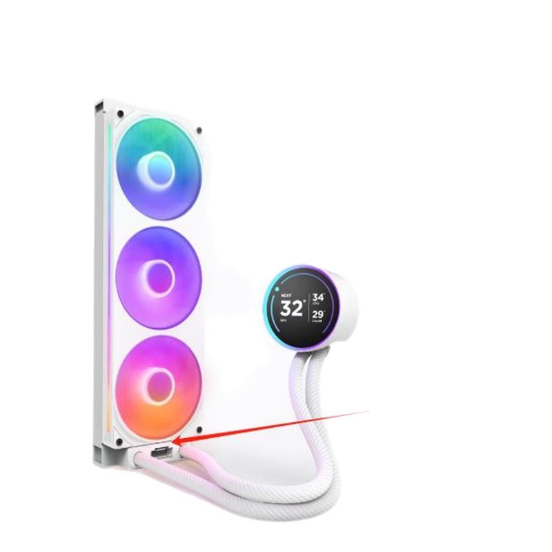 NZXT KRAKEN KRAKEN ELITE RGB Series Turbo Bơm Nước Làm Mát 18 Chân Nguồn Điện Quạt Dây Cấp Nguồn