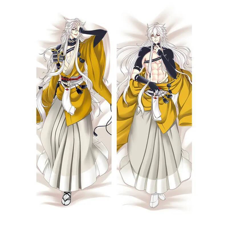60x180cm Anime Game Gối Nam Vỏ Gối 3D Hai Mặt Chăn Ga Gối Ôm Thân Gối