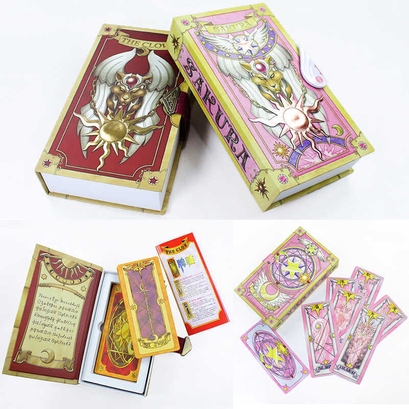 Thẻ bài Sakura biến hình, thẻ Kuro, bài Tarot, chủ đề Cô gái phép thuật Sakura, hàng hóa game anime 