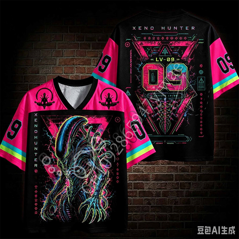 Chào mừng bạn đến với LV426 Jersey Alien 3D In Hình Tay Ngắn Sản Phẩm Bán Chạy Phim Kinh Dị Người Hâ