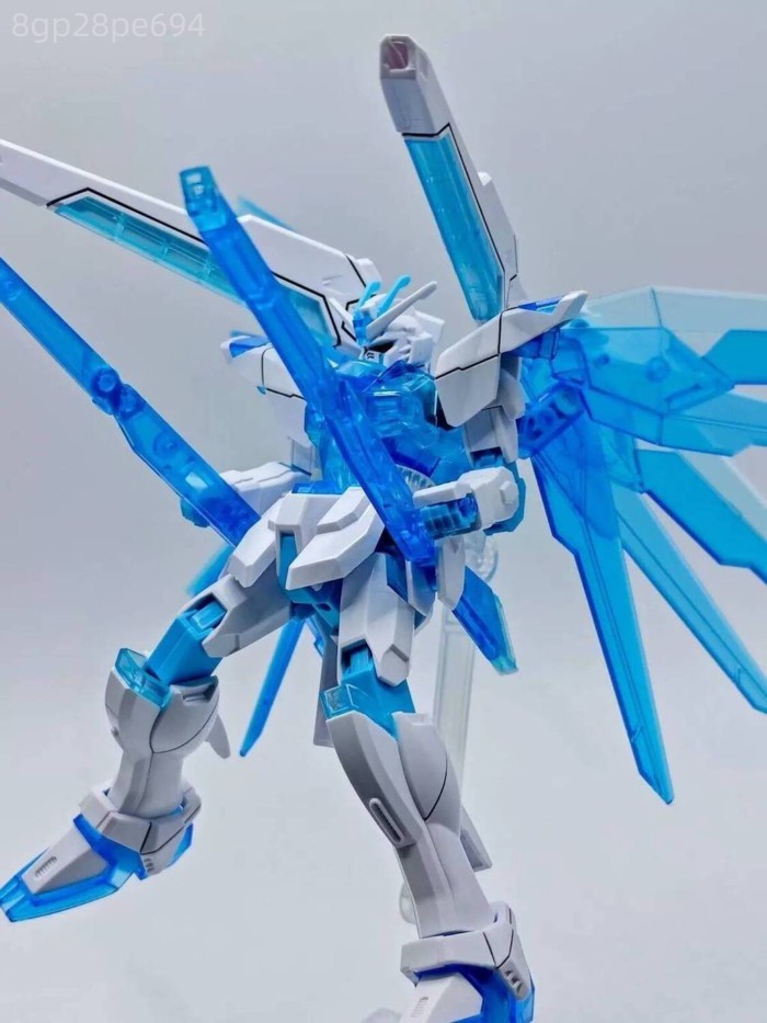 (Mới về) JMS Model Company Ice Blue New Freedom HG 1/144 Mô hình lắp ráp Gundam có mặt nạ, đồ chơi