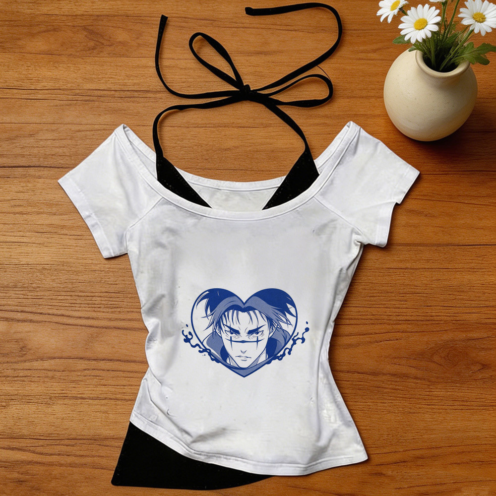 Choso crop top shoujo manga Nhật Bản jojifuku top tees manga harajuku dạo phố tiệc