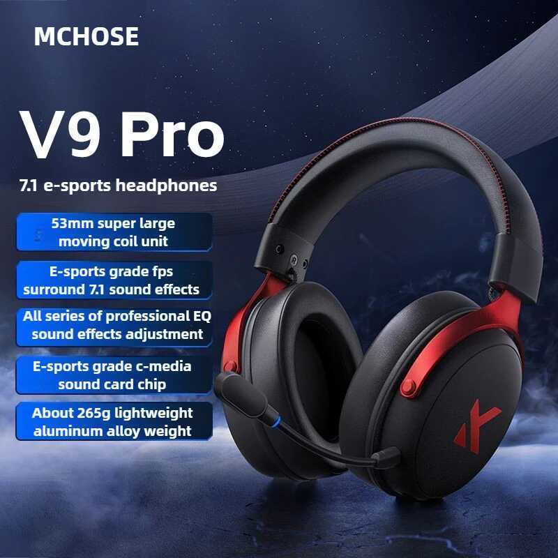 Tai nghe chơi game MCHOSE V9 Pro, tai nghe ba chế độ có mic