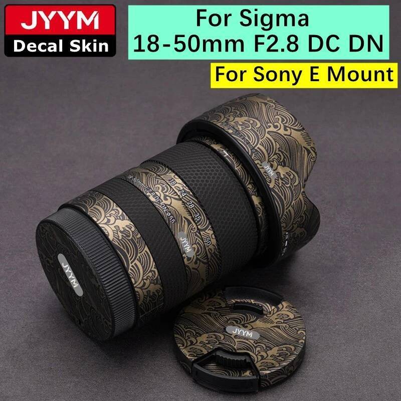 Nhãn Dán Tùy Chỉnh Cho Sigma 18-50mm F2.8 DC DN Cho Sony E Mount Decal Da Ống Kính Vinyl Bọc Phim Bả