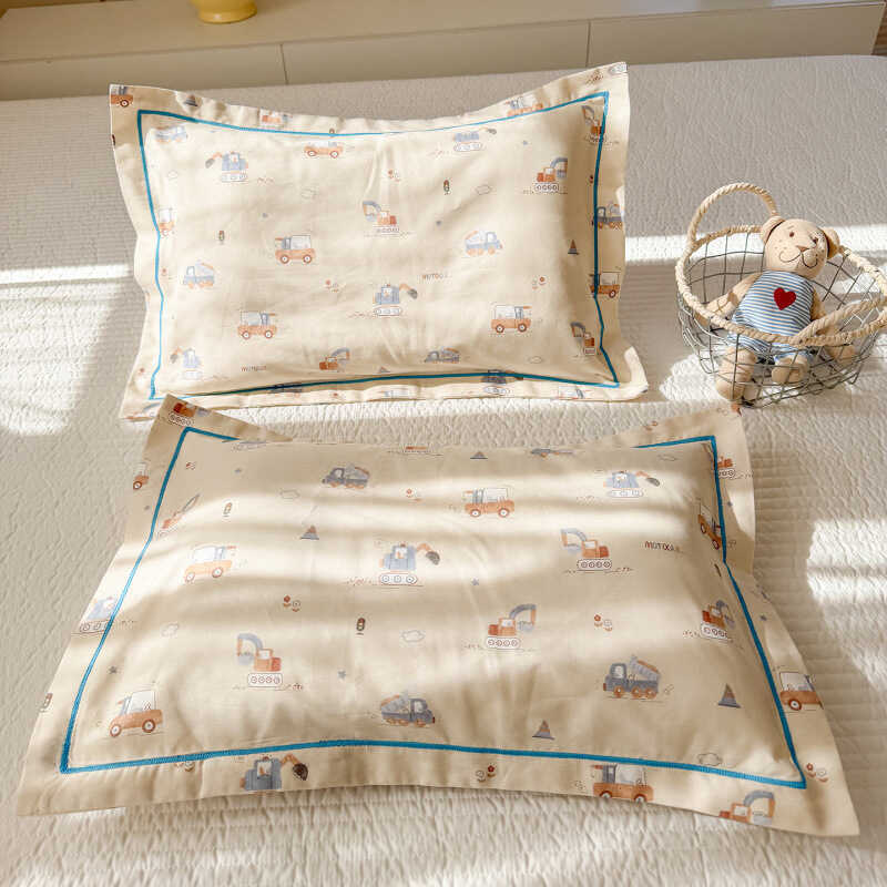 Vỏ gối trẻ em cotton nguyên chất Phim hoạt hình 30x50 Vỏ gối cotton đơn cho bé 40x60 Vỏ gối lõi lót