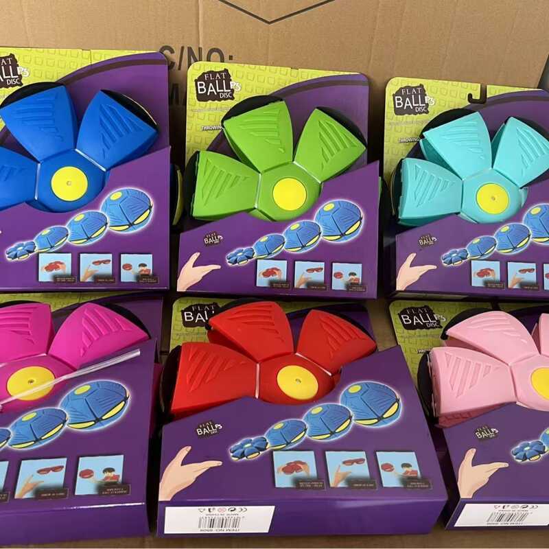 Hộp Màu Ma Thuật UFO Bóng UFO UFO Frisbee Biến Dạng Bóng Hàn Quốc Phổ Biến Trẻ Em Đồ Chơi Ngoài Trời
