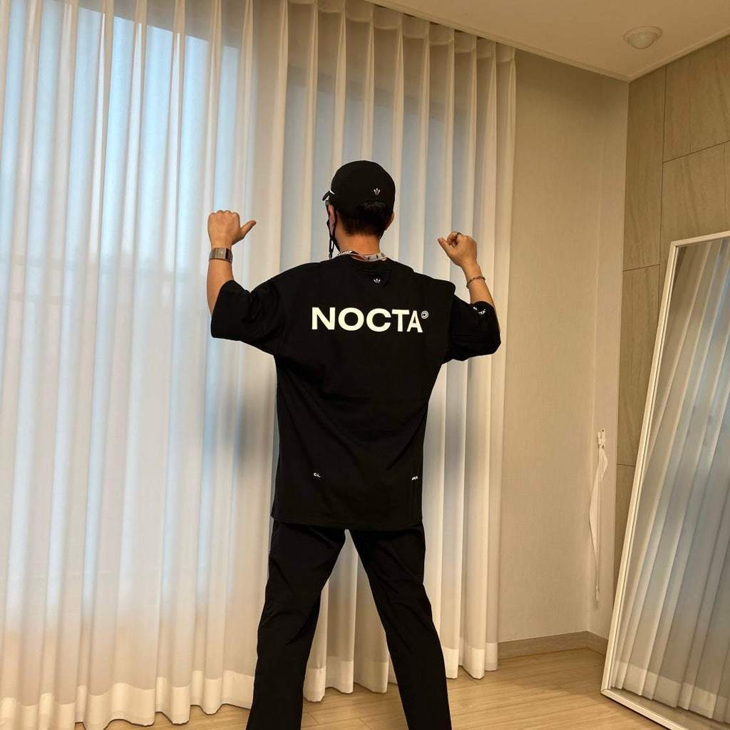 Áo thun cổ tròn ngắn tay NOCTA style thể thao, phù hợp mùa xuân hè