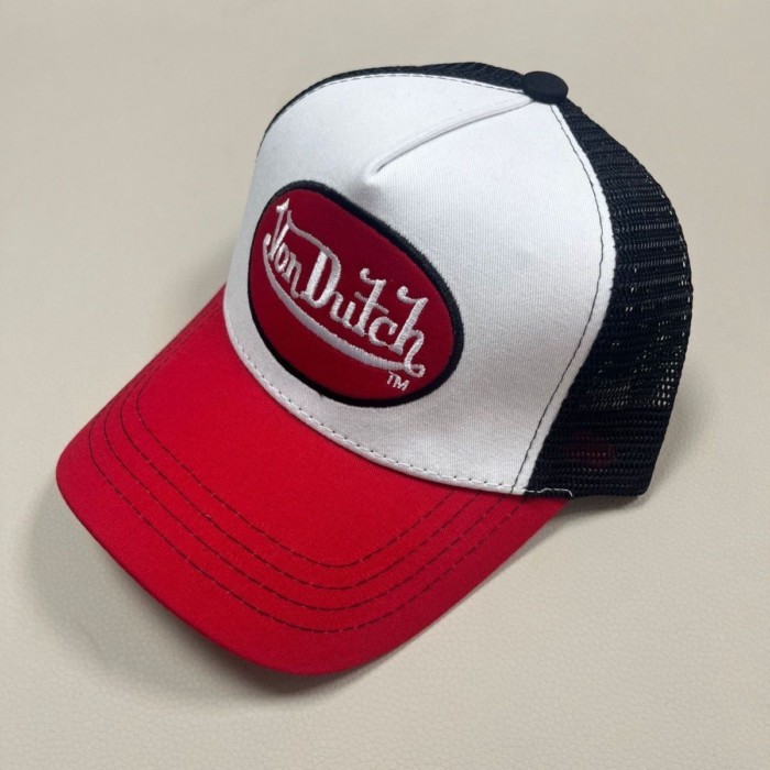 Mũ chữ VON Lưới chống nắng Mũ bóng chày thêu DUTCH Trucker Hat