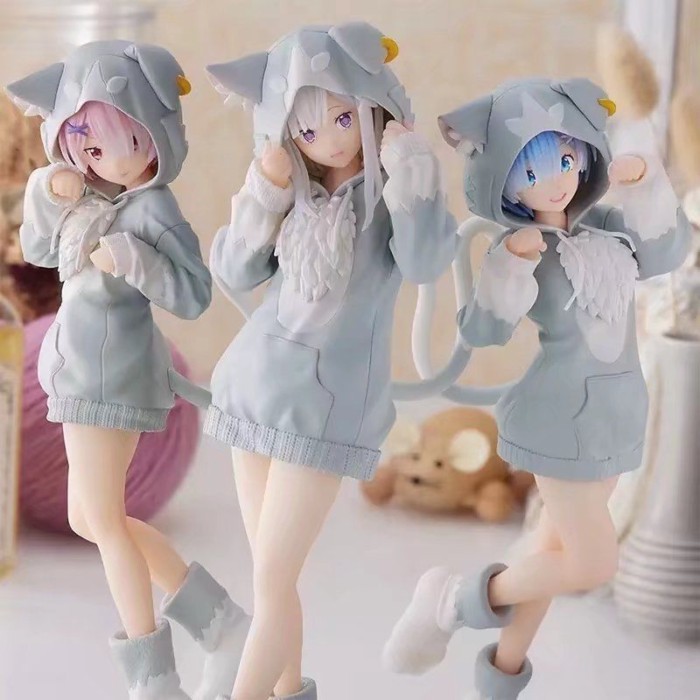 Emilia Rem Ram được làm từ đầu hình anime Rem mô hình Emilia hai chiều