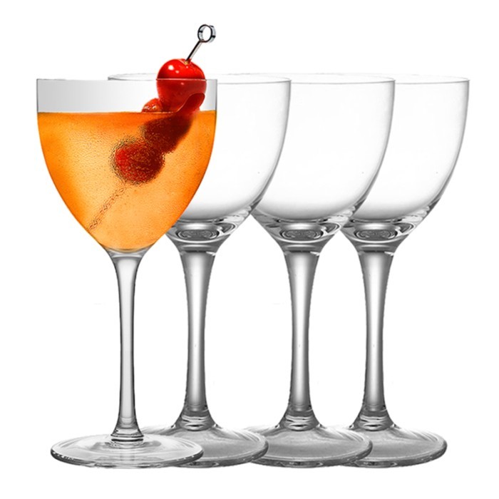 Kính Cocktail Nick và Nora Coupe LOVABLE - Bộ 4 chiếc, Kính Coupe cổ điển phục vụ Manhattan, Martini