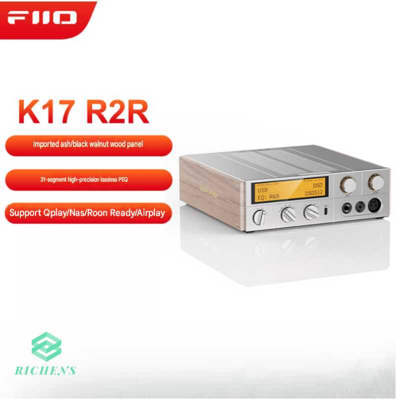 FiiO K17 R2R và để bàn, DSD, khuếch đại công suất tai nghe tích hợp, Bộ giải mã HiFi Hàng chính hãng
