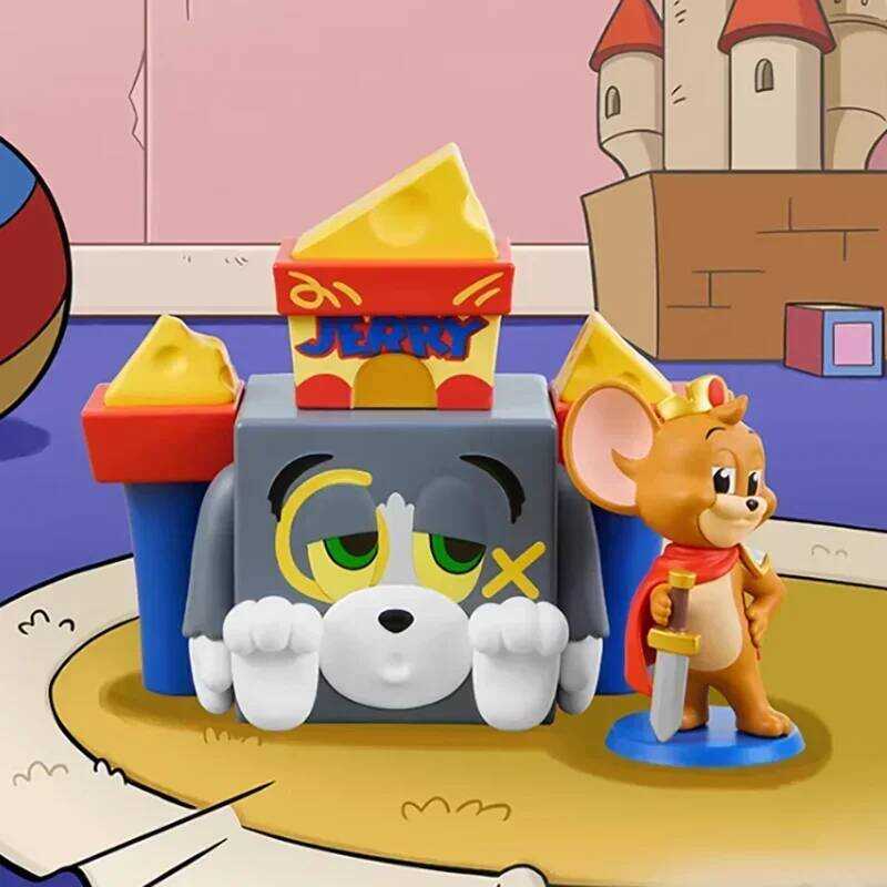POP MART TOM JERRY Funfair Series Mystery Blind Box - Collectible Figurines Home Decor And Desktop D