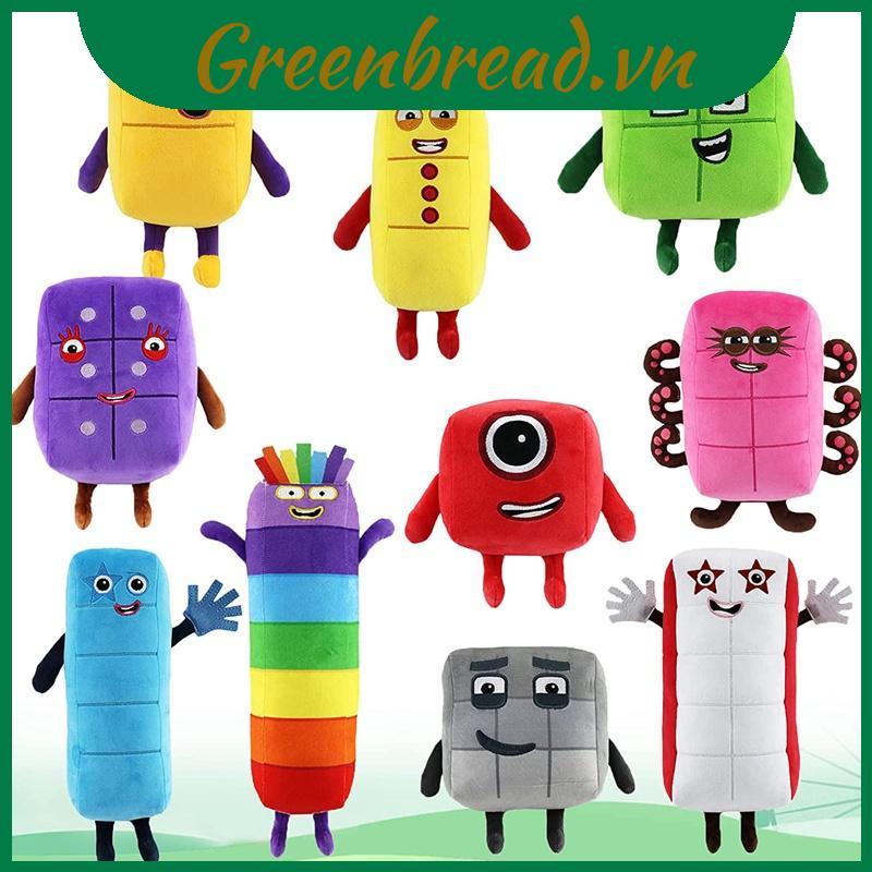 Numberblocks Đồ chơi nhồi bông sang trọng Khối số búp bê giáo dục- Thú Nhồi Bông Numberblocks Hình S