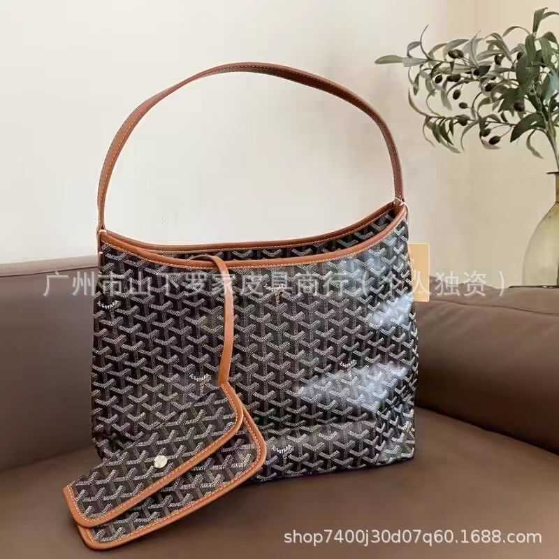 Goyard Goyard Chó Răng hobo Túi Nách Túi Một Vai Dung Tích Lớn Nữ Đi Lại Tote Nữ In Chữ Đeo Ngang