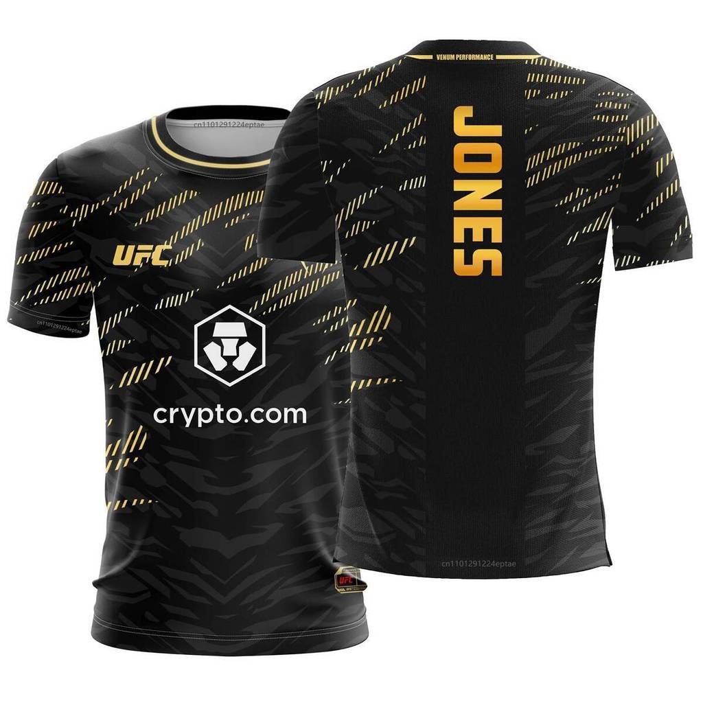 Áo Thun MMA Jon Jones 2026 cho Nam, Thiết kế thoáng khí phù hợp với phong cách thời trang UFC cao cấ