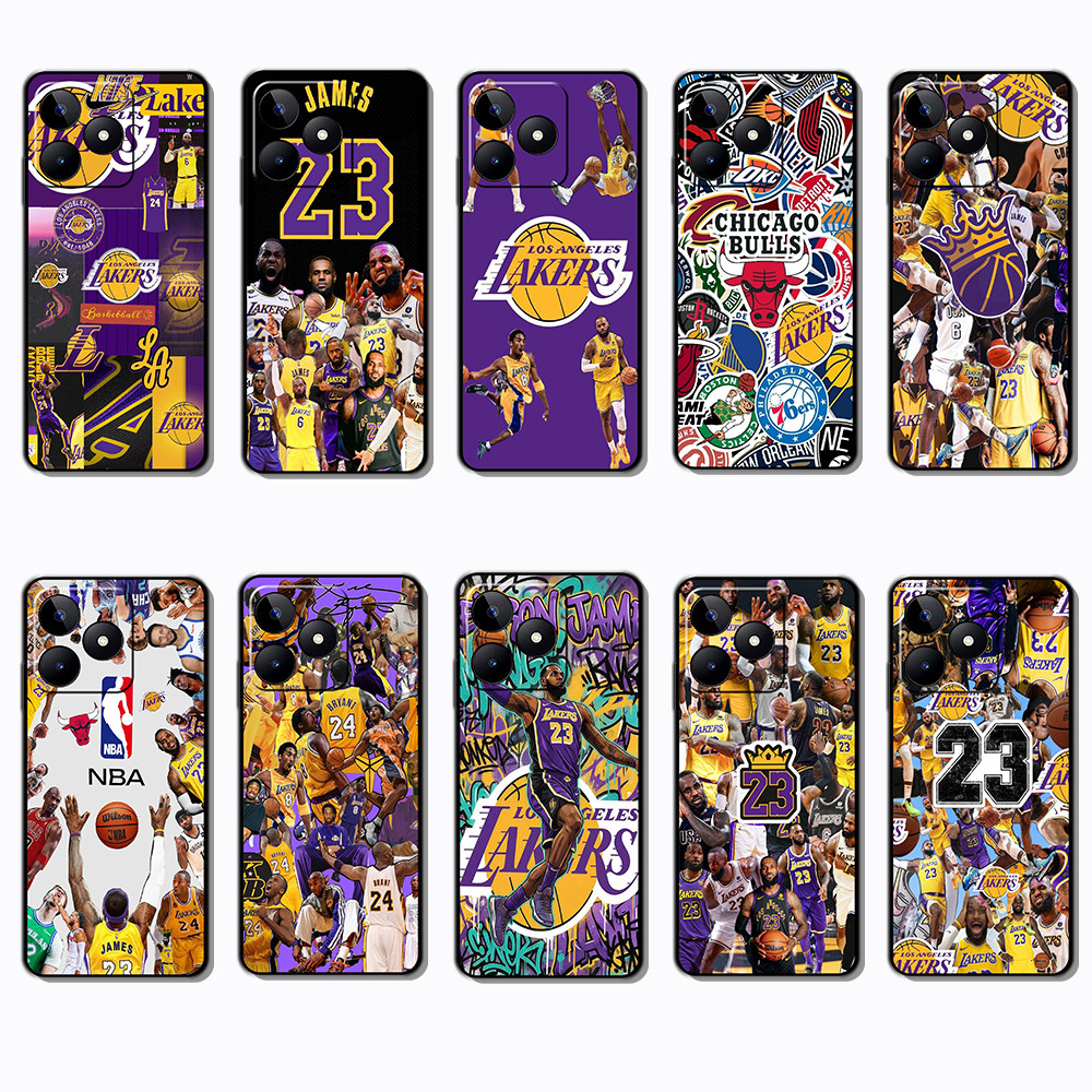 Ốp điện thoại màu đen mềm cho OPPO A5i A5X A5 Pro A5m A3NFC Lakers Cover