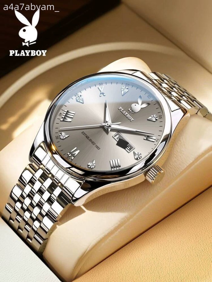 [GIÁ TỐT CHỌN MẪU] Đồng nam Playboy chính hãng, mẫu mới tại cửa hàng flagship, đồng hồ thạch anh, đ