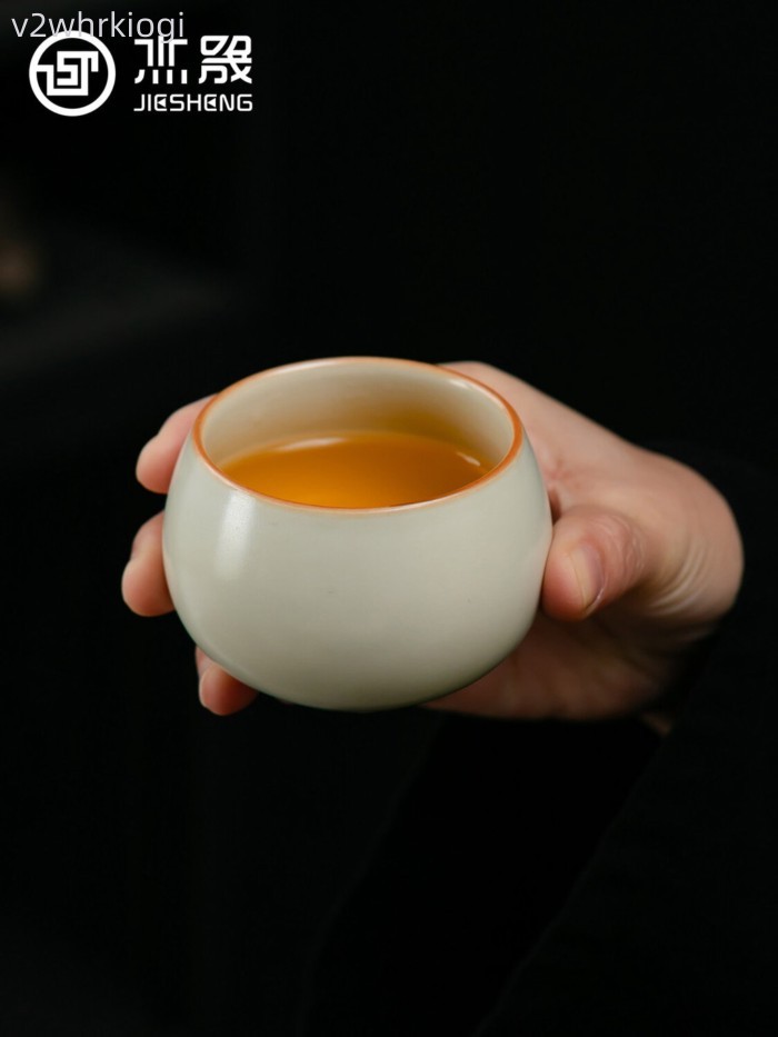 HOT- [ Ảnh thật ] Bộ Kung Fu Jiesheng Beige Ru Kiln dùng trong gia đình, mẫu mới 2026, bao gồm bát