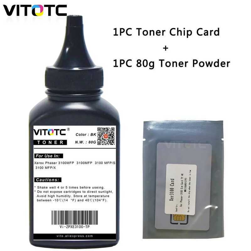Bột Mực Và Đặt Lại Bộ Thẻ Chip Cho Xerox Phaser 3100 MFP 3100MFP 3100MFP / S 3100MFP / X Tương Thích
