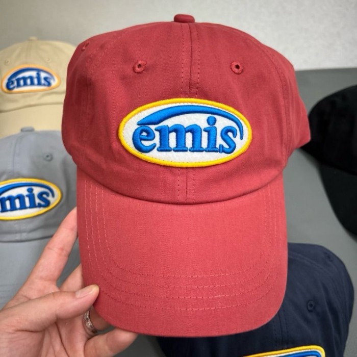 Nón Emis New Coke Logo Micro-badged Nắp Dành Cho Nam Nữ Thường Ngày Phù Hợp Với Mũ Bóng Chày Thêu Ch