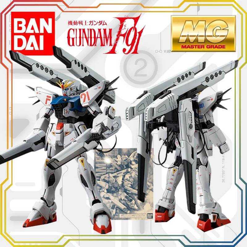 BANDAI MG 1/100 MOBILE SUIT GUNDAM Formula 91 F91 Gundam Anime Action Figure Assembly Toys Model