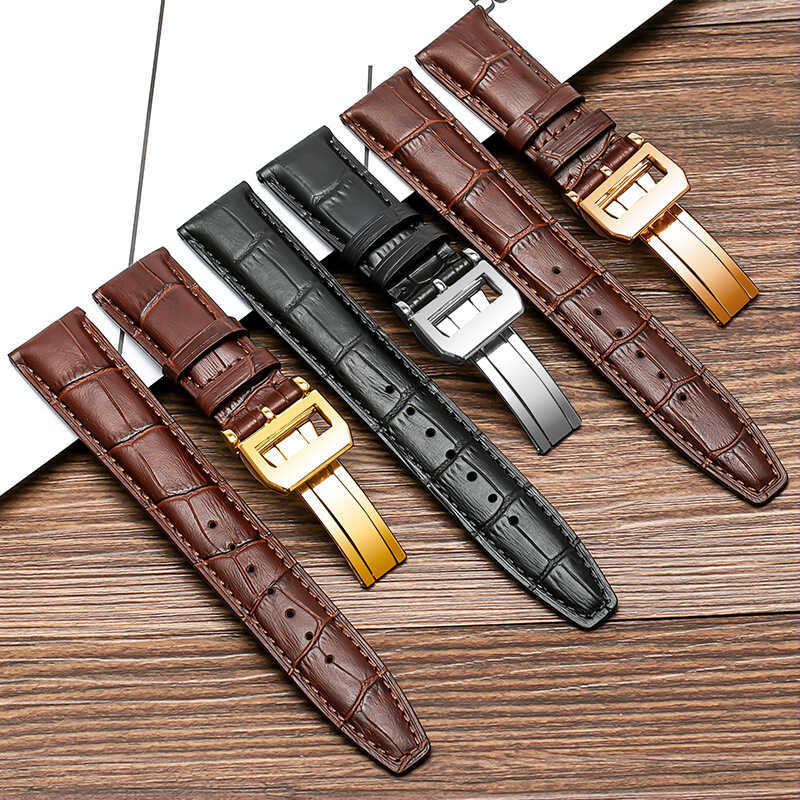 Thích hợp cho dây đeo đa năng Da thật nam IWC Big Pilot Bồ Đào Nha Botao Fino Dây đeo đồng hồ da