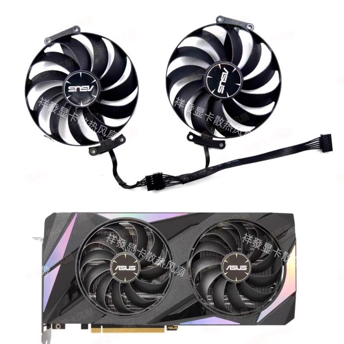 Quạt Thay Thế Thẻ Hiển Thị Thích Ứng Với Quạt ASUS RTX3060 3060ti LHR 12GB MEGALODON MEGALODON Card 