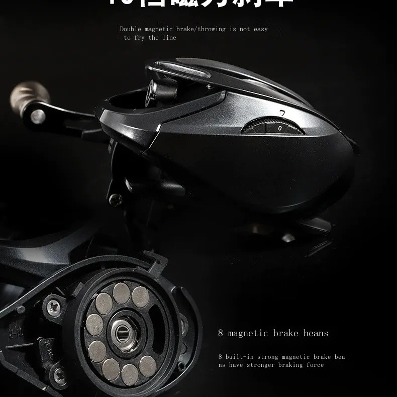 Mới Luya Fishing Reel Siêu Nhẹ Tầm Xa Chống Nổ Dòng Micro-object Miệng Ngựa Micro-object Nước Lũ Rơi