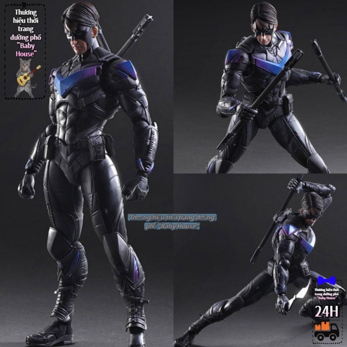Batman mô hình Hoàng Tử Biển Aquaman Nightwing đồ trang trí Bane Robin hình Arkham Superman tượng t