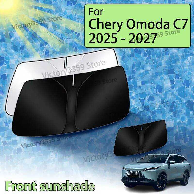 Tấm Che Nắng Cửa Sổ Phía Trước Ô Tô Cho Chery Omoda C7 7 C5 2026 2025 2027 Phụ Kiện Tấm Che Nắng Bla
