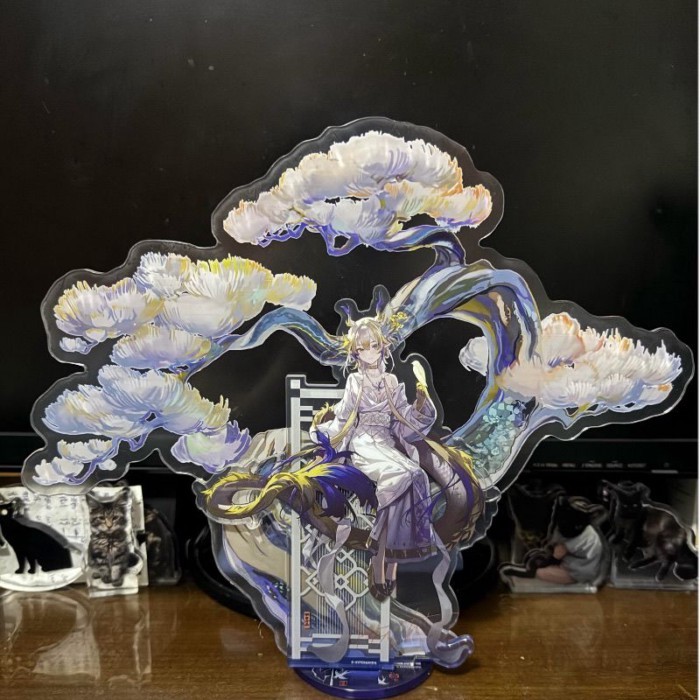Arknights Shu Tinh Tế Cảnh Acrylic Đứng Phong Cách Cổ Xưa Cây Thông Nền Sưu Tập
