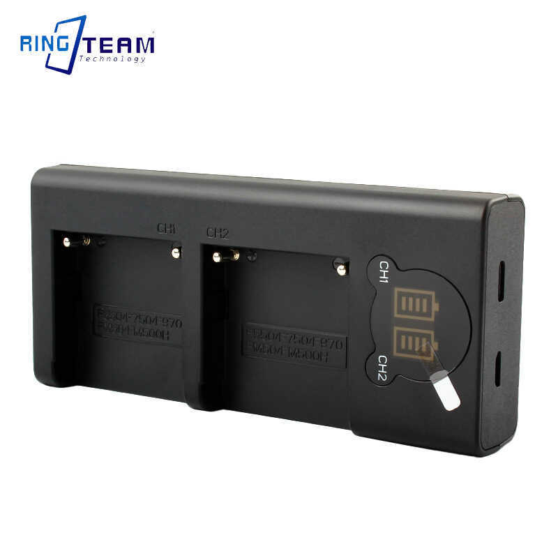 Bộ sạc pin Yuntianmeng NP-F970 F550 F750 FM50 F990 F980 F770 Sạc kép