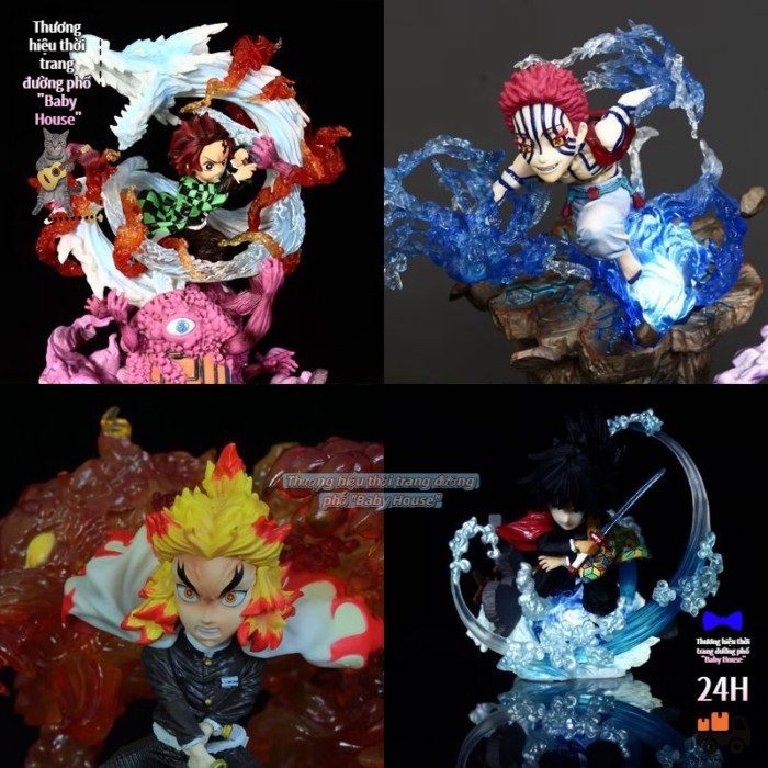 Demon Slayer Animation Peripheral Ornaments Statue Tanjiro Yiwoza Purgatory Anjuro Tomioka Giyu GK