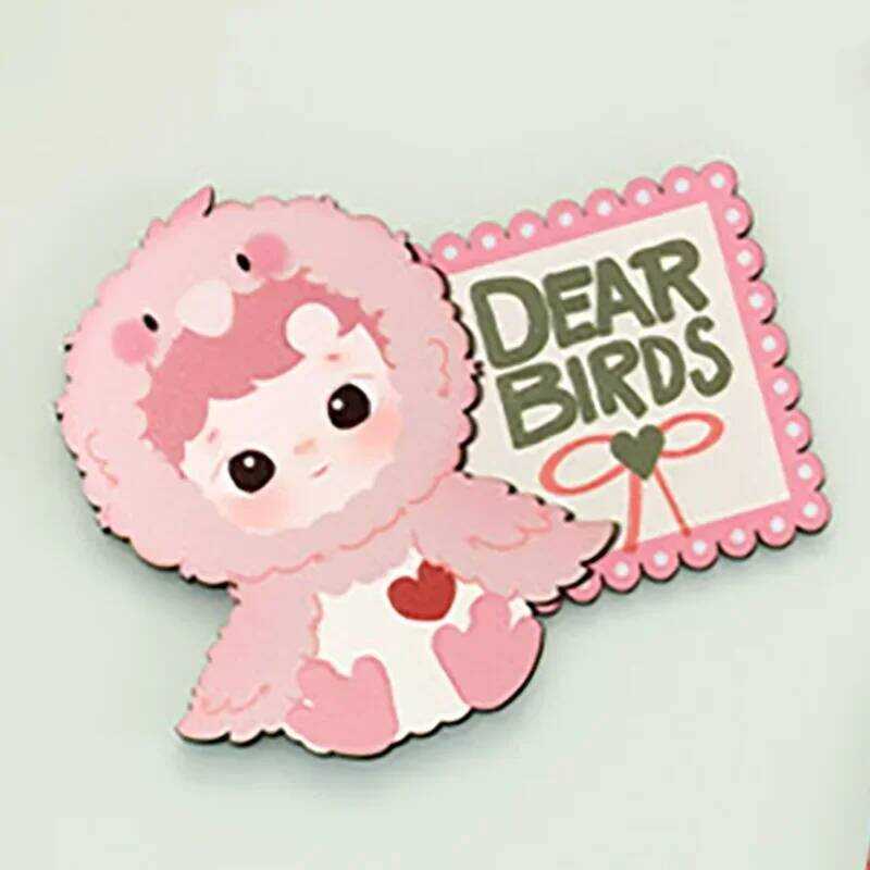 POPMART Dear Birds Series Fridge Magnet Blind Toys Kawaii Anime Action Figure Caixa Caja Surprise My
